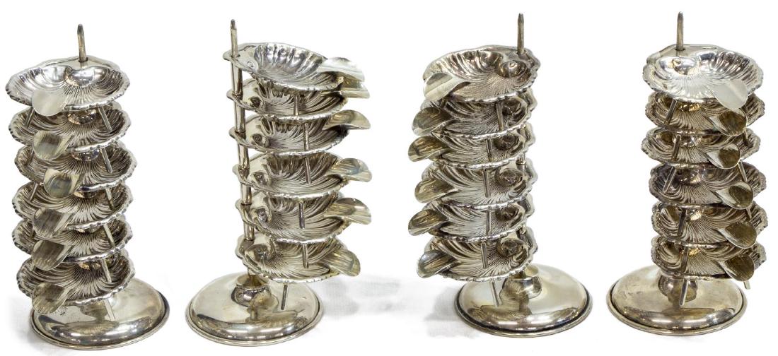 (4) MEXICO STERLING SILVER SALT TOWER SETS (1 of 3)