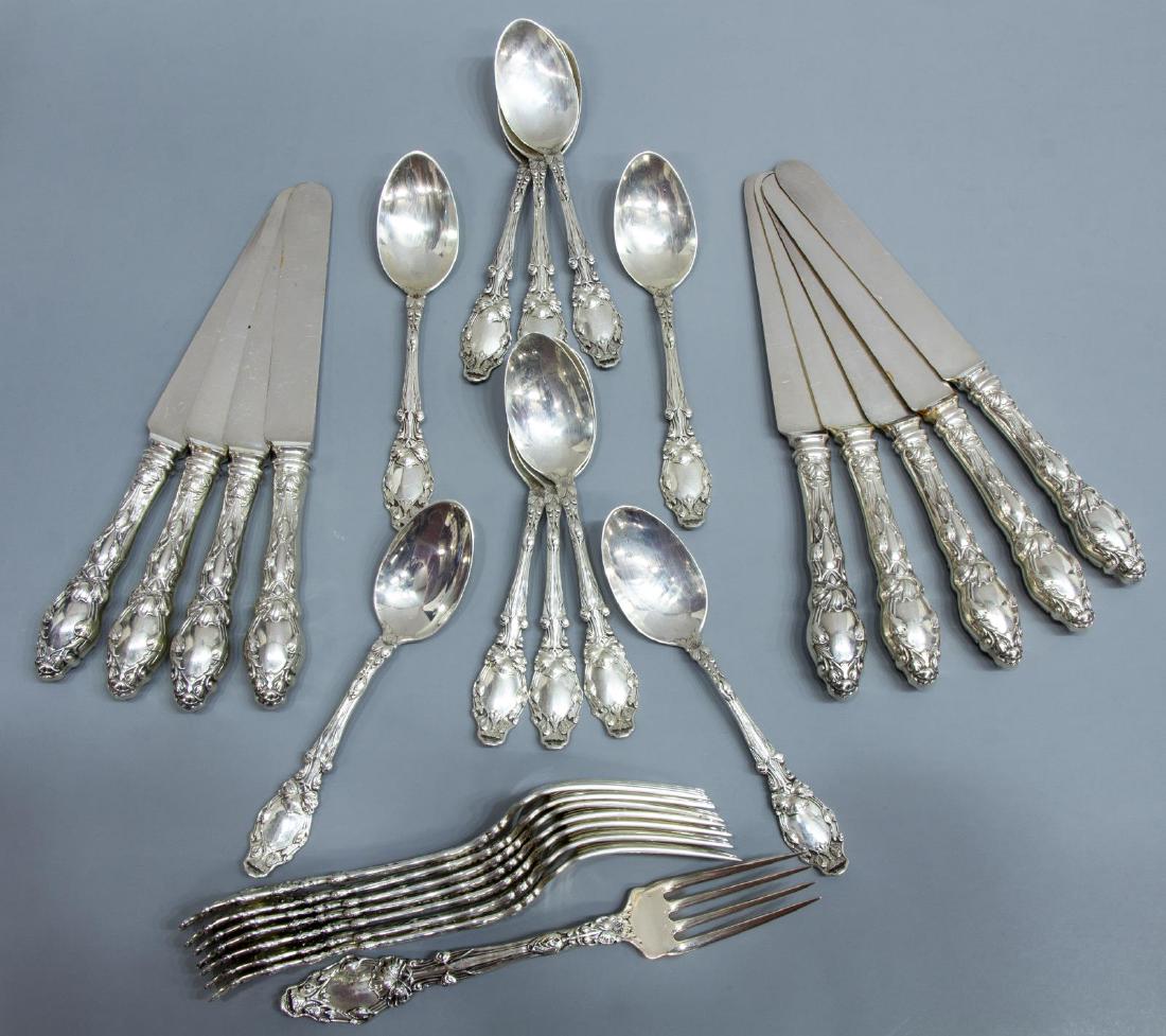 (27) GORHAM 'VIGINIANA' PARTIAL STERLING FLATWARE (1 of 3)