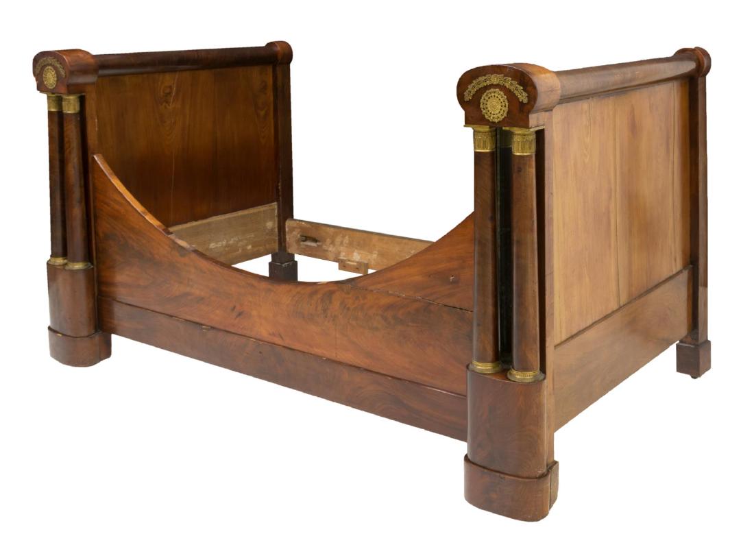 FRENCH EMPIRE STYLE MAHOGANY ALCOVE BED (1 of 2)
