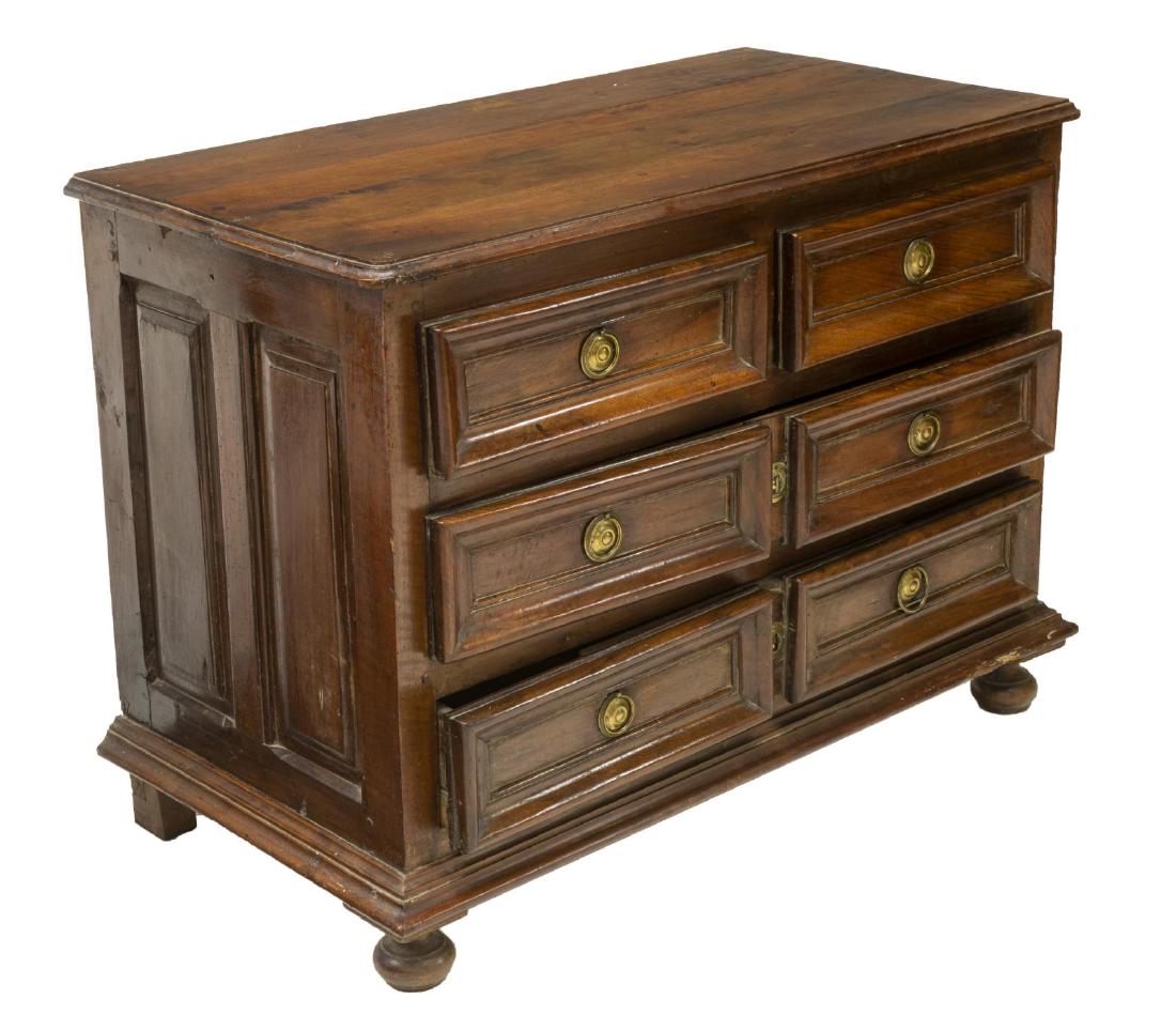 FRENCH LOUIS XIII STYLE WALNUT COMMODE 18TH/19TH C (1 of 3)