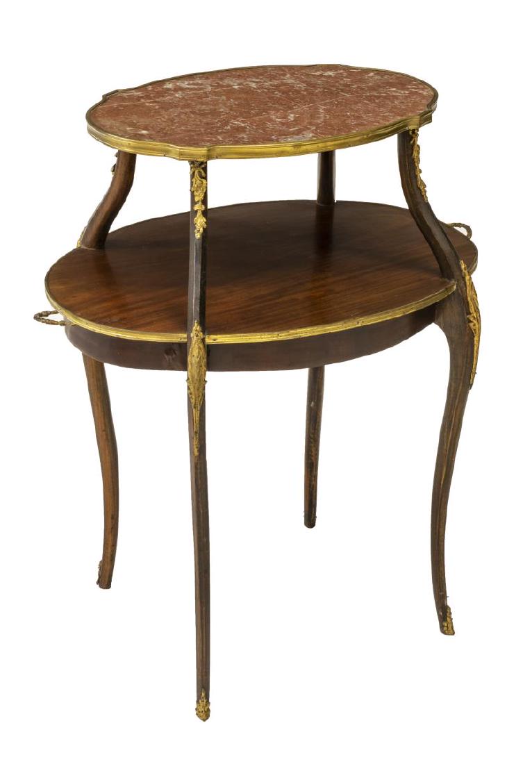 FRENCH TWO TIER SERVING TEA TABLE (1 of 2)