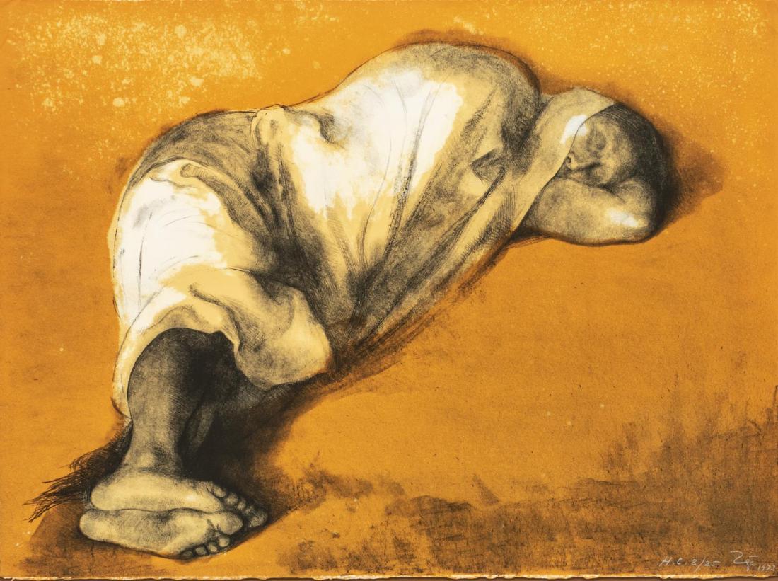 FRANCISCO ZUNIGA (1912-1988) FRAMED LITHOGRAPH (1 of 4)