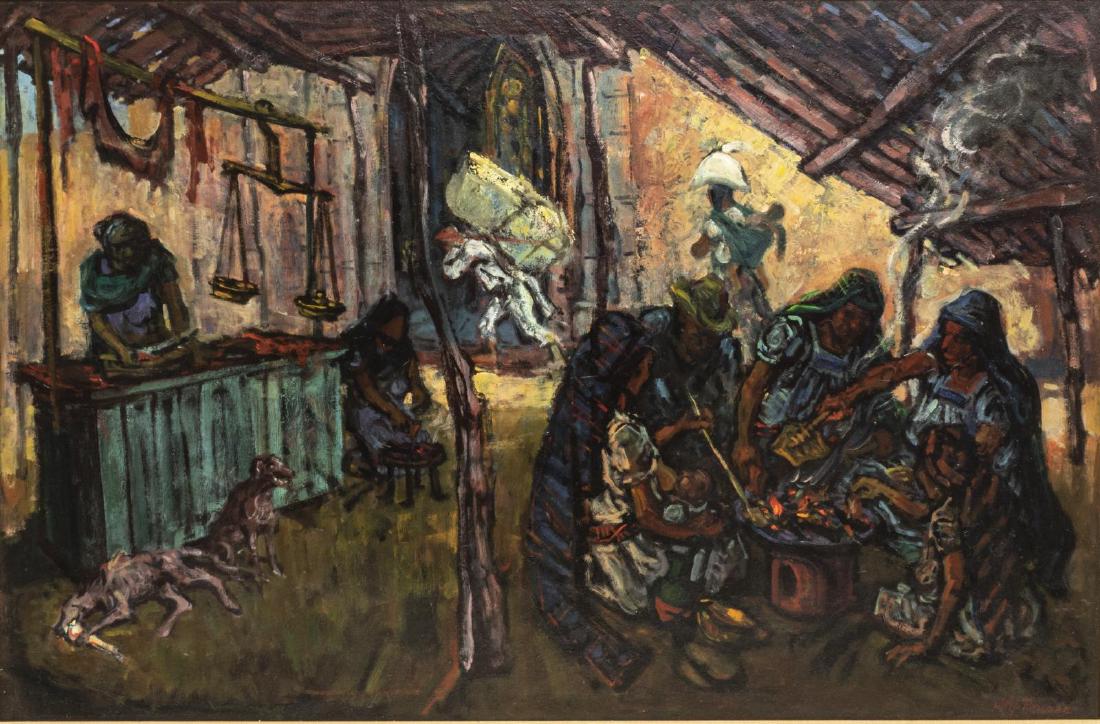 PHILIP REISMAN (NY, 1904-1992) FRAMED OIL PAINTING (1 of 4)