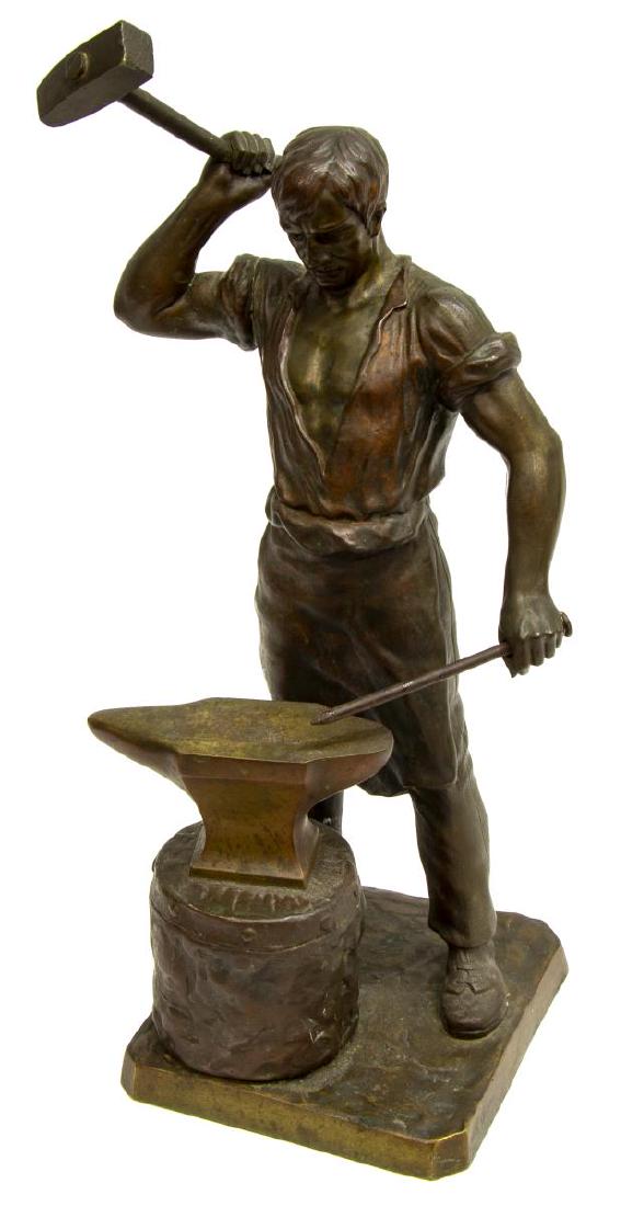 AFTER HANS RIEDER BRONZE, INDUSTRIAL BLACKSMITH (1 of 6)