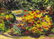 GASTON SEBIRE (D.2001) FRAMED GARDEN OIL PAINTING - 3