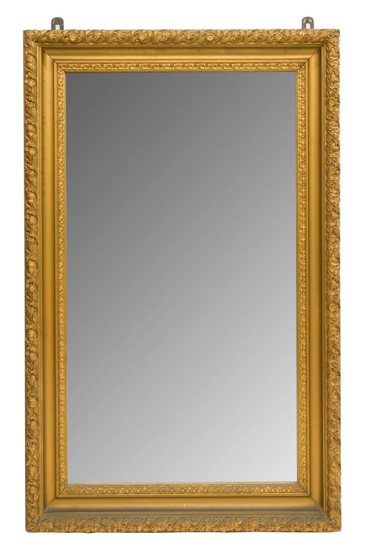 FRENCH FRUIT & FOLIATE CARVED GILDED WALL MIRROR (1 of 3)