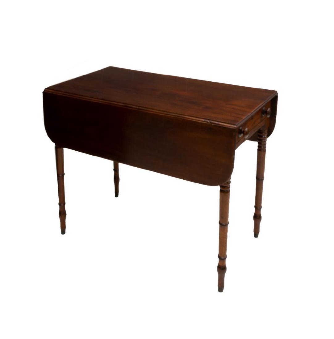 ENGLISH MAHOGANY DROP SIDE TABLE (1 of 2)