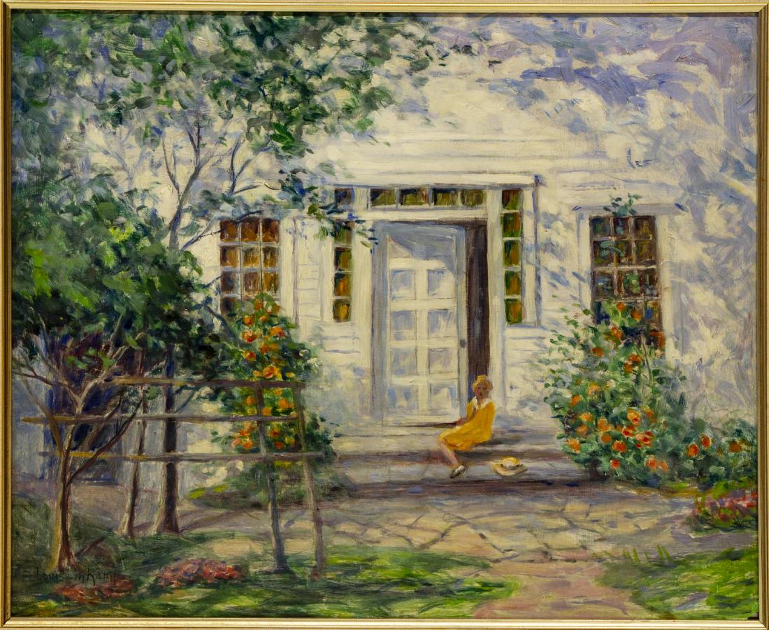 LOUISE M. KAMP (1867-1959) OIL ON BOARD PAINTING (1 of 6)