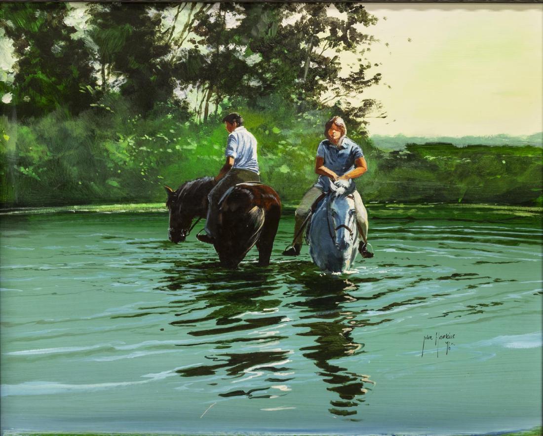 JOHN HASKINS (UK, B.1938) RIVER OUSE OIL PAINTING (1 of 4)