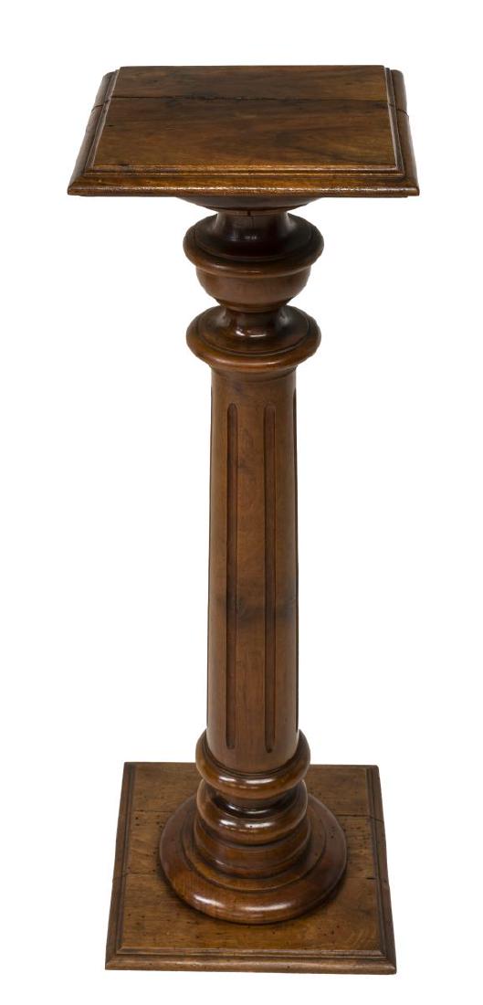 ITALIAN VINTAGE CARVED COLUMNAR PEDESTAL (1 of 2)