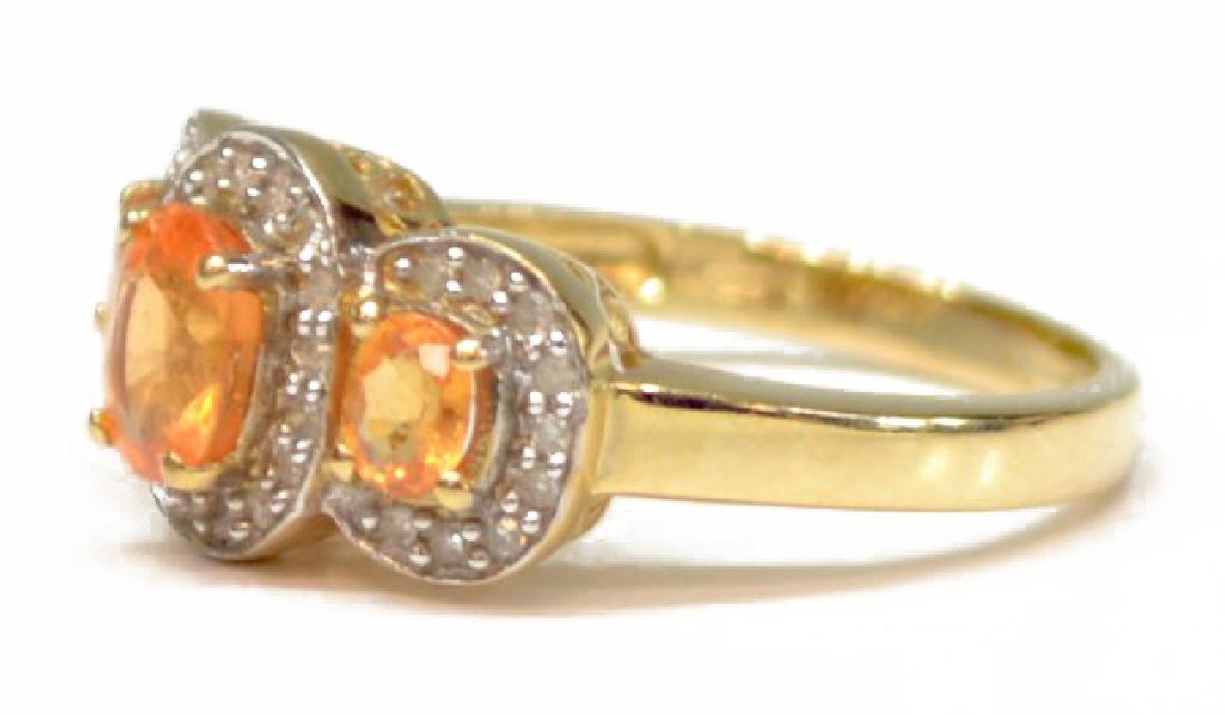 ESTATE 10KT YELLOW GOLD GEMSET & DIAMOND RING (1 of 3)