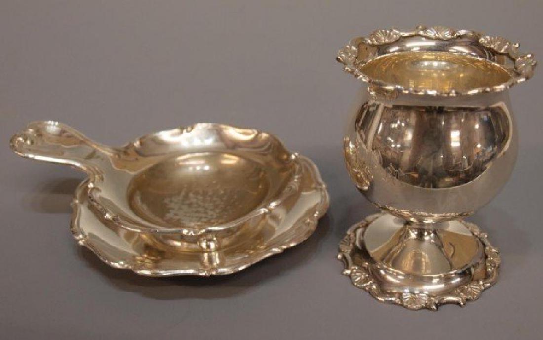 (3)KUYEDA STERLING TOOTHPICK & ALPACA TEA STRAINER (1 of 2)