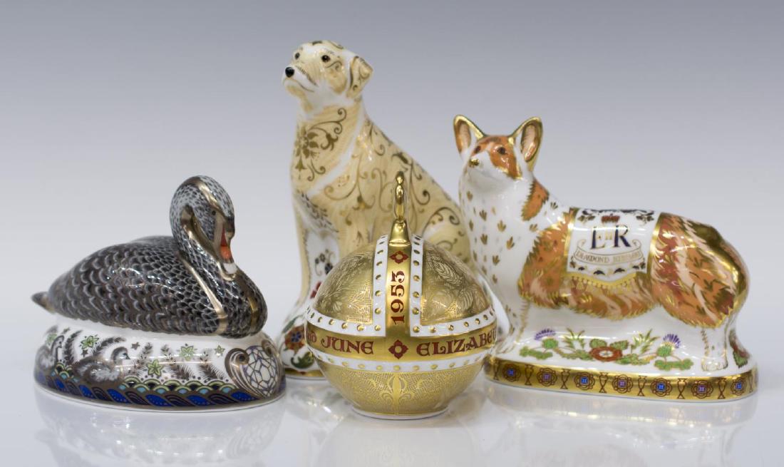 (4) ROYAL CROWN DERBY LIMITED EDITION PAPERWEIGHTS (1 of 6)