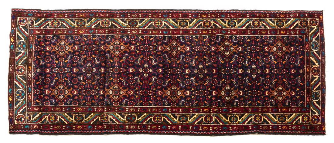 PERSIAN HAND-TIED BIJAR RUNNER 9'11"X3'11" (1 of 3)