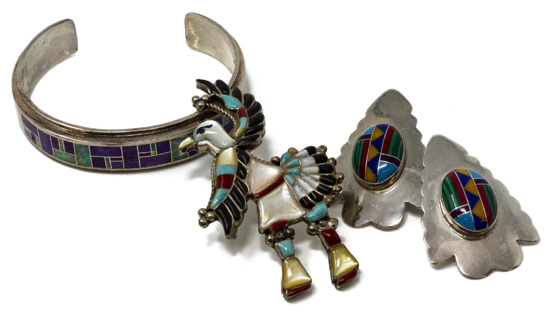 (4) NATIVE AMERICAN & SOUTHWEST SILVER JEWELRY (1 of 7)