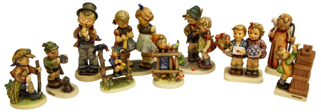 (10) HUMMEL FIGURES, CM, FB, SB, TMK-5, TMK-6 (1 of 7)