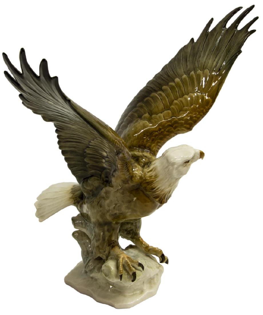 HUTSCHENREUTHER K. TUTTER PORCELAIN EAGLE FIGURE (1 of 6)