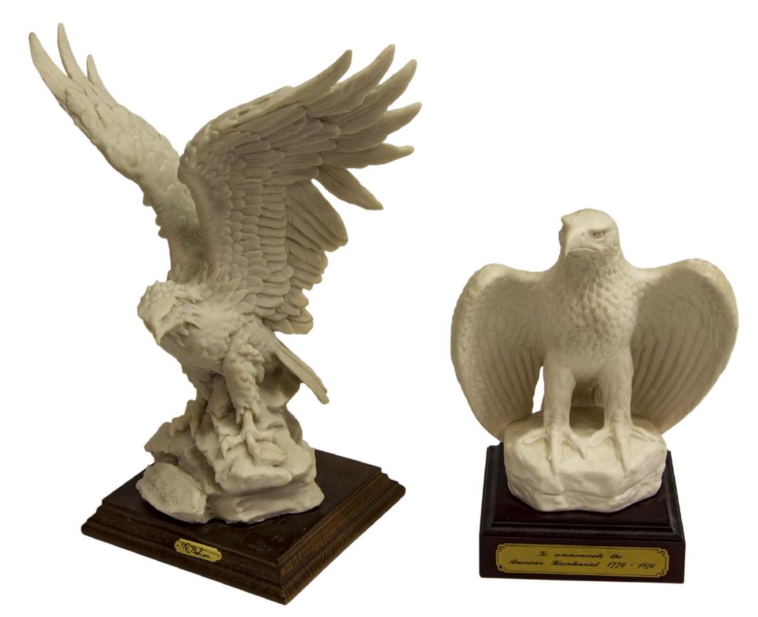 (2) BISQUE PORCELAIN EAGLE FIGURES, GOEBEL & DEAR (1 of 8)