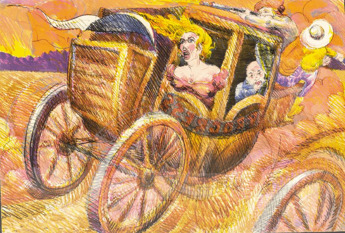 LUIS JIMENEZ (1940-2006) FRAMED SIGNED LITHOGRAPH (1 of 4)