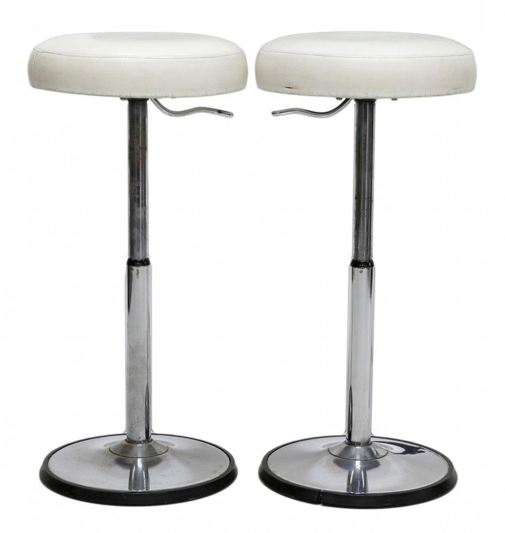 (2) FRENCH MODERN TELESCOPING BAR STOOLS (1 of 4)