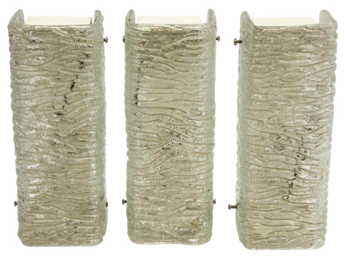 (2) MID-CENTURY KAISER LEUCHTEN GLASS WALL SCONCES (1 of 2)