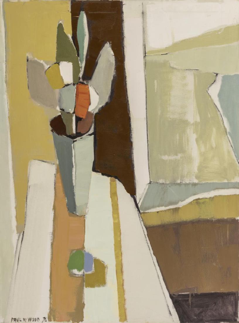 PAUL WINTHROP WOOD (D.2003) MODERNIST OIL PAINTING (1 of 4)