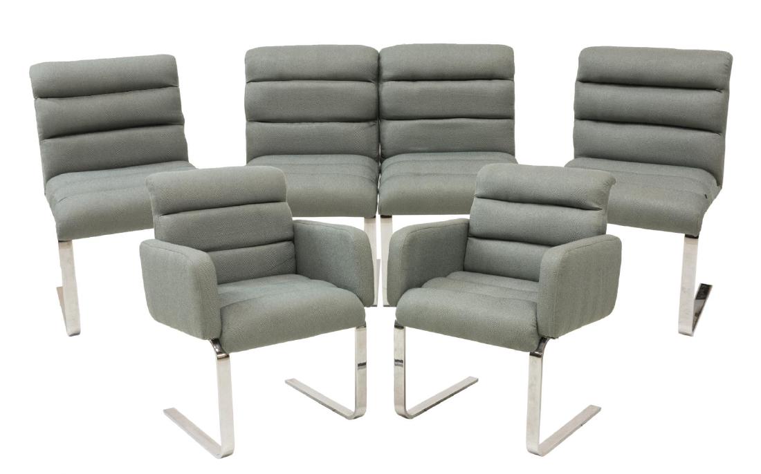(6) PACE COLLECTION 'LUGANO' CANTILEVER CHAIRS (1 of 3)