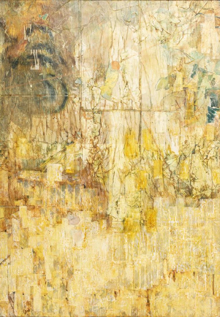 ELIZABETH CHANDLER (B.1941) MIXED MEDIA PAINTING (1 of 3)