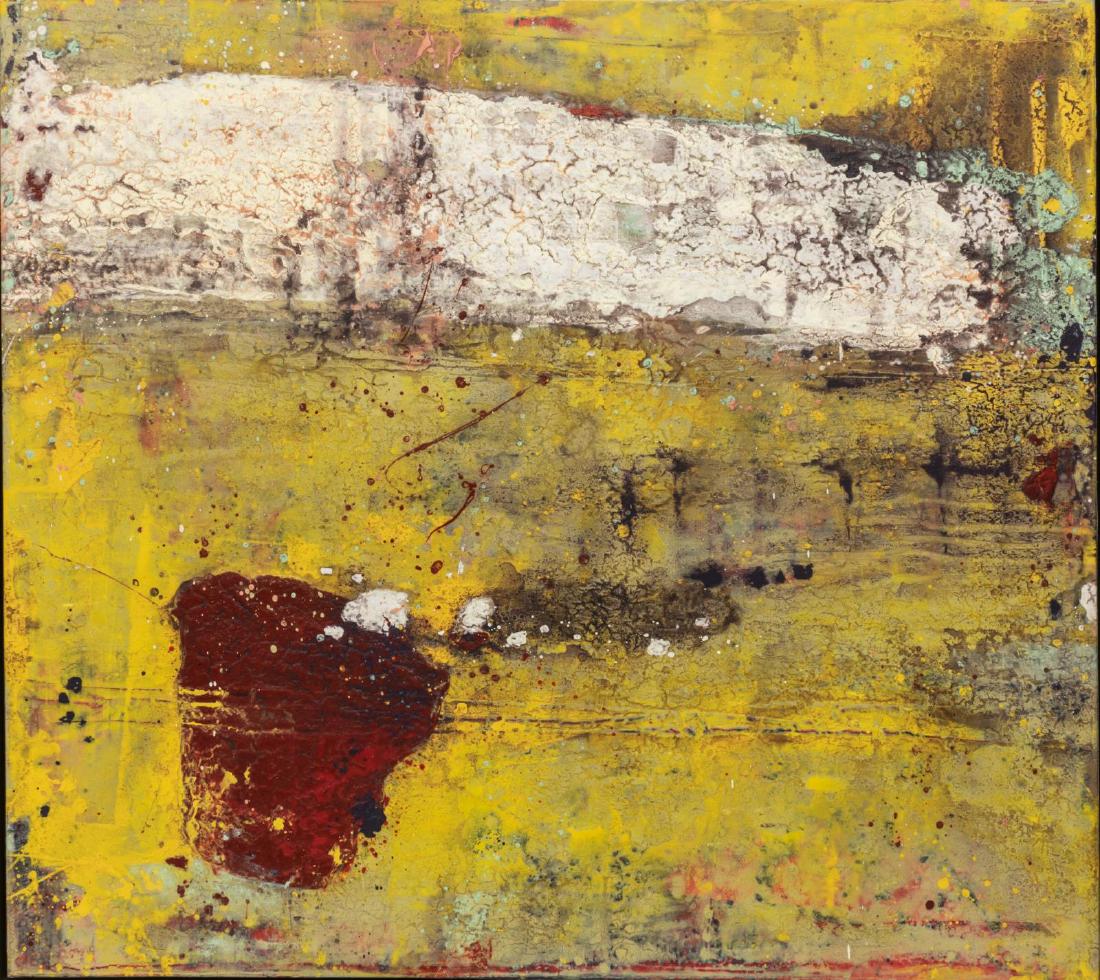 STEPHEN ALEXANDER (B.1953) LARGE ACRYLIC PAINTING (1 of 3)