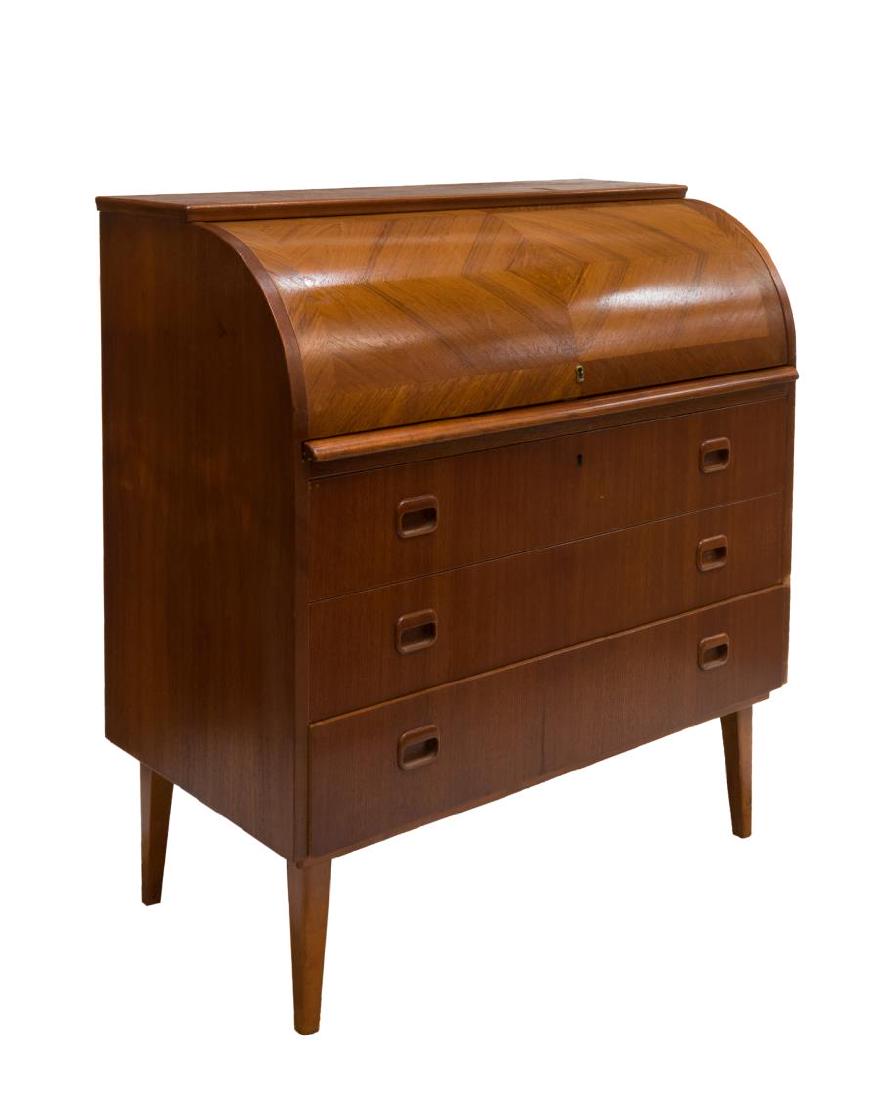 DANISH MID-CENTURY MODERN TEAK BUREAU DESK (1 of 2)
