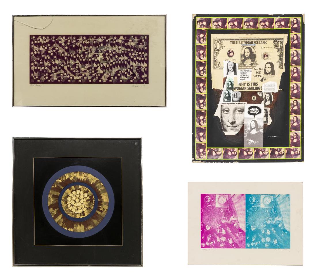 (4) VERA SIMONS (D.2012) PHOTO MIXED MEDIA COLLAGE (1 of 5)