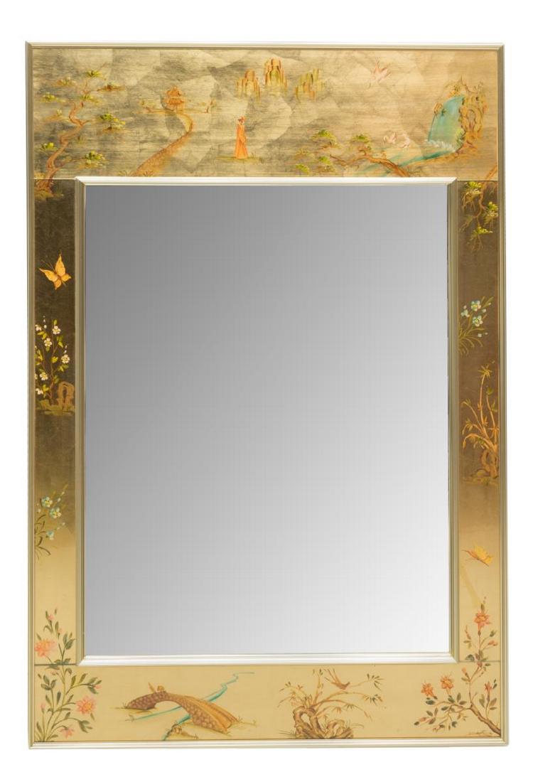 LA BARGE MID-CENTURY CHINOISERIE BEVELED MIRROR (1 of 4)