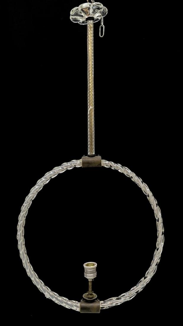 ITALIAN MID-CENTURY MURANO ART GLASS CHANDELIER (1 of 2)