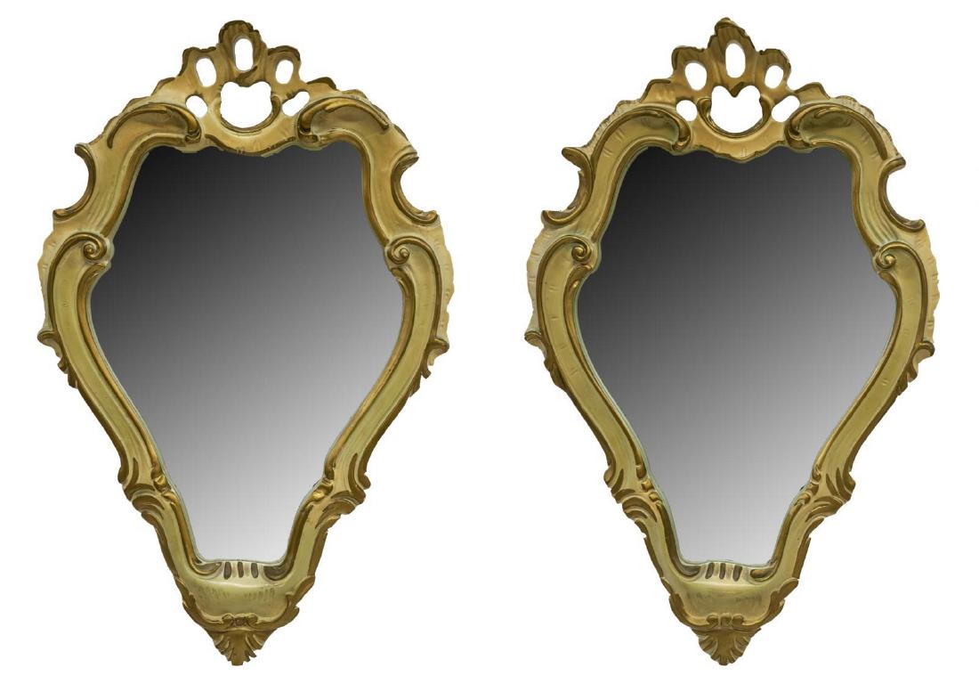 (PR) VENETIAN FOLIATE PAINTED WALL MIRRORS (1 of 3)