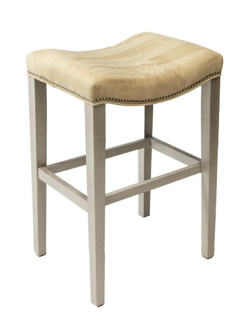 ULTRASUEDE UPHOLSTERED BAR STOOL