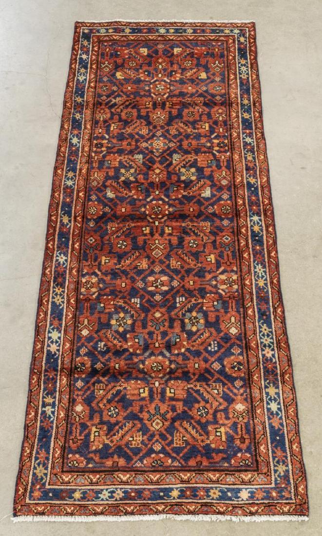 HAND-TIED PERSIAN MESHKIN FLOOR RUNNER 9'8" X 3'5" (1 of 4)