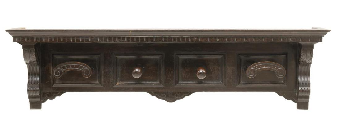 ITALIAN RENAISSANCE REVIVAL HANGING HAT RACK (1 of 3)