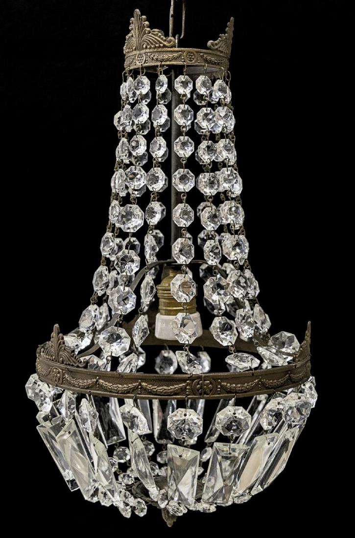 ITALIAN EMPIRE STYLE SINGLE-LIGHT CHANDELIER (1 of 3)