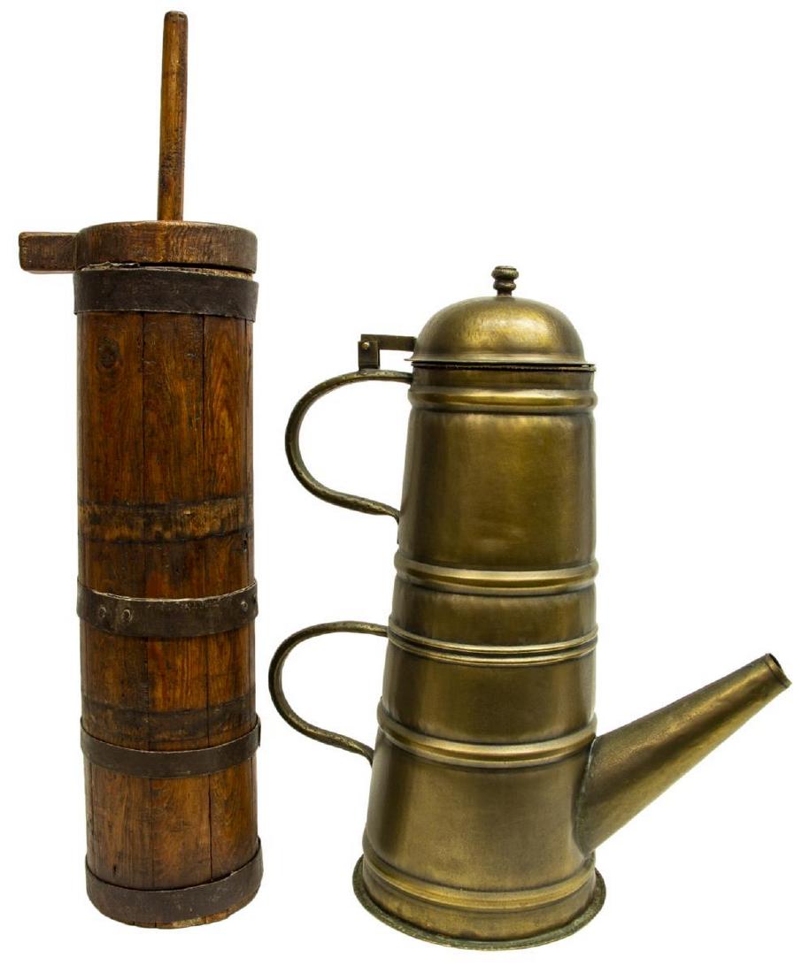 (2) FRENCH PROVINCIAL BUTTER PRESS & WATERING CAN (1 of 5)