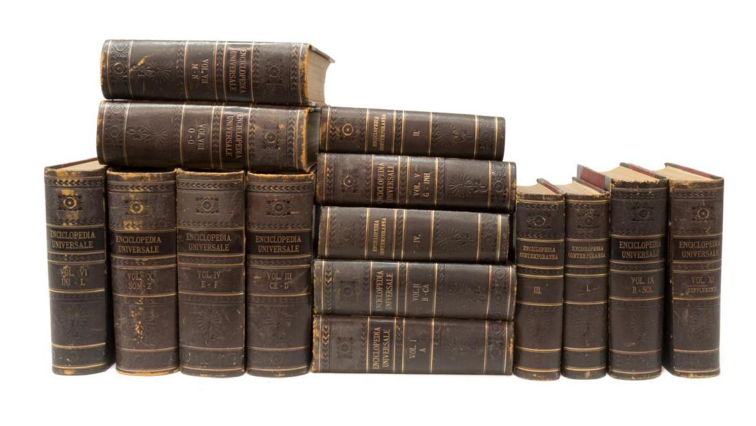 (15) ITALIAN LIBRARY SHELF BOOKS (1 of 7)