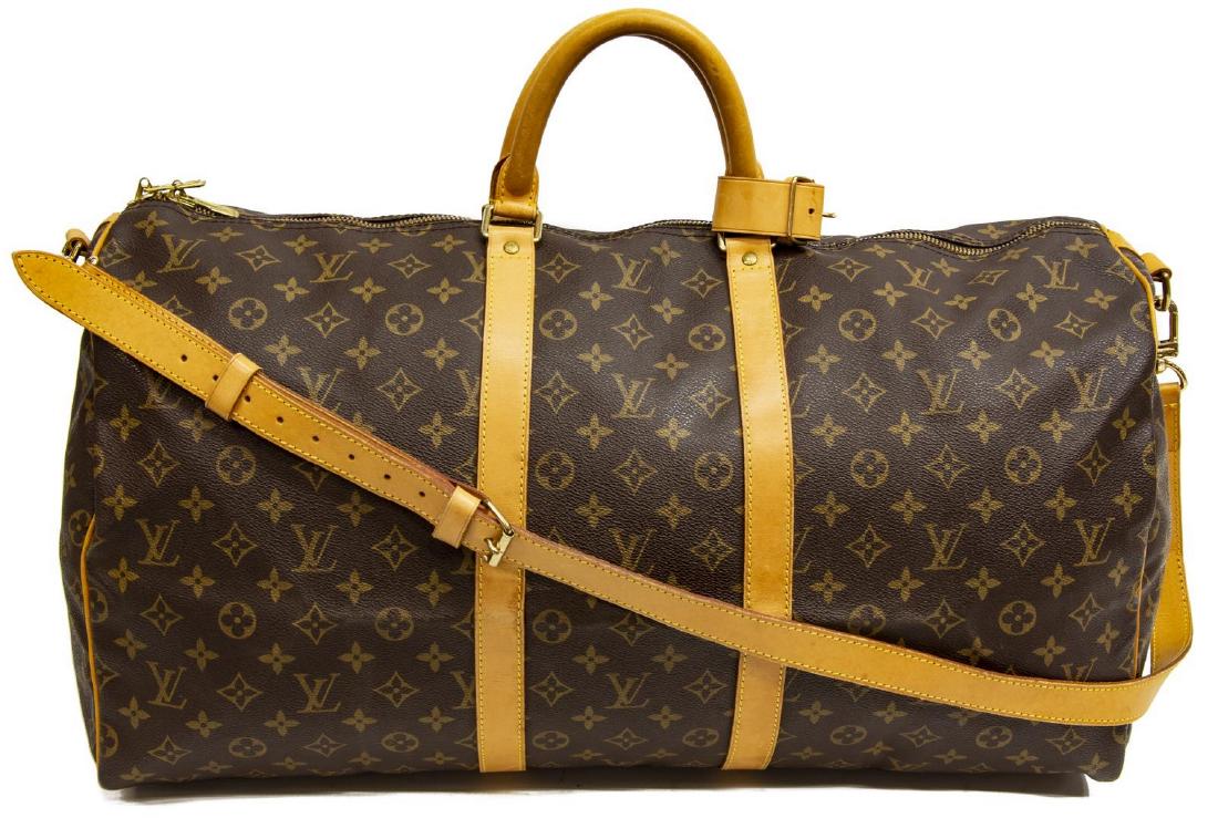 LOUIS VUITTON 'KEEPALL 55' BANDOULIERE DUFFLE BAG (1 of 4)