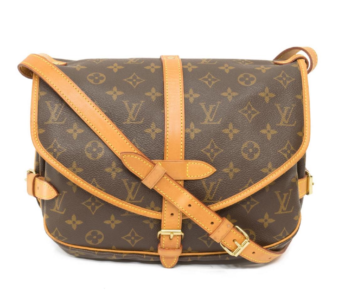 LOUIS VUITTON 'SAUMUR' MONOGRAM CROSSBODY BAG (1 of 5)