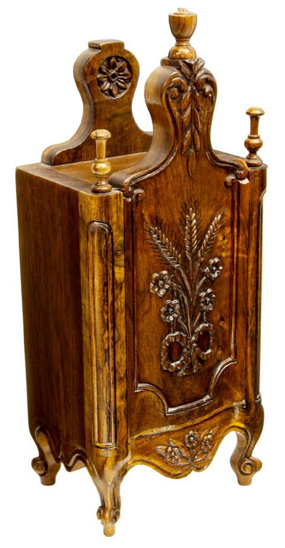 ANTIQUE DIMINUTIVE FRENCH PROVINCIAL SPICE BOX (1 of 3)