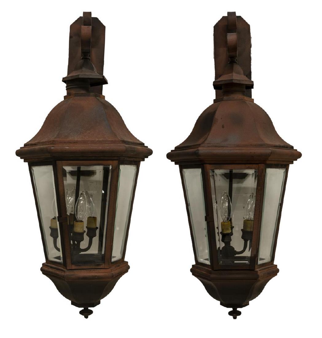 (PR) FREDRICK RAMOND 4-LIGHT LANTERN WALL SCONCES (1 of 3)