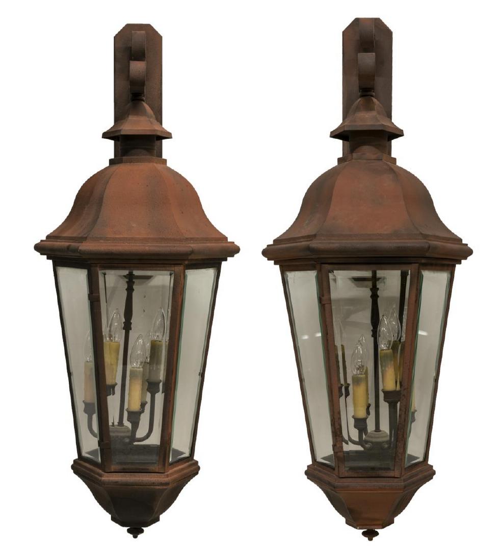 (PR) FREDRICK RAMOND 6-LIGHT LANTERN WALL SCONCES (1 of 3)