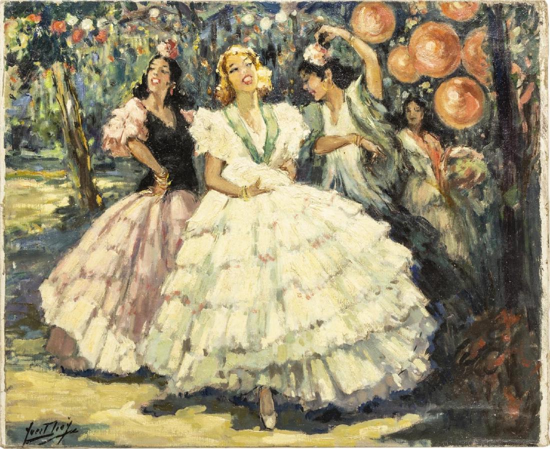 YVES DIEY (FRANCE, 1892-1984) FLAMENCO DANCERS (1 of 3)