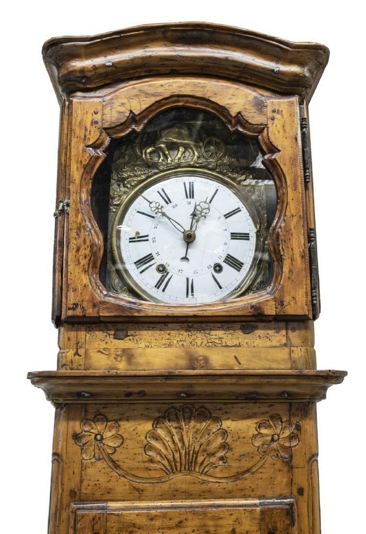 FRENCH MORBIER STANDING LONG CASE CLOCK (1 of 6)