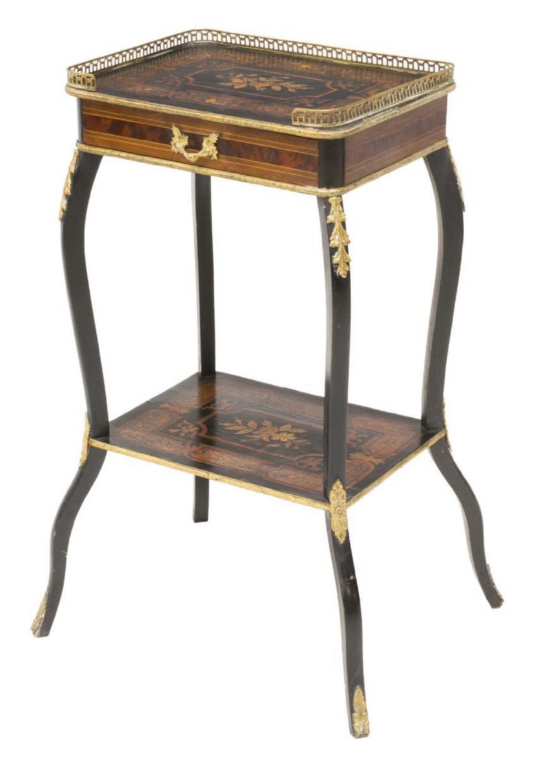 FRENCH NAPOLEON III MAHOGANY SIDE TABLE (1 of 3)
