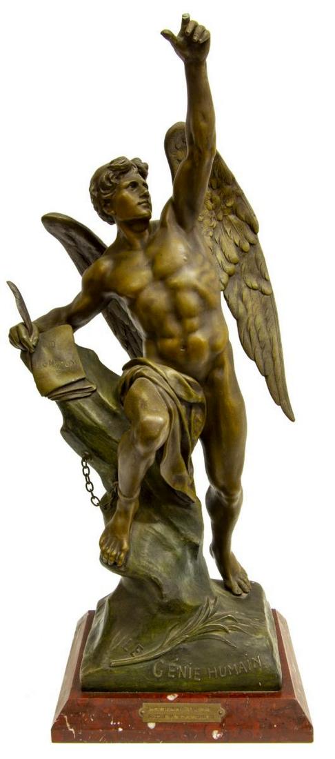 AFTER EMILE LOUIS PICAULT (D.1915), SPELTER STATUE (1 of 6)