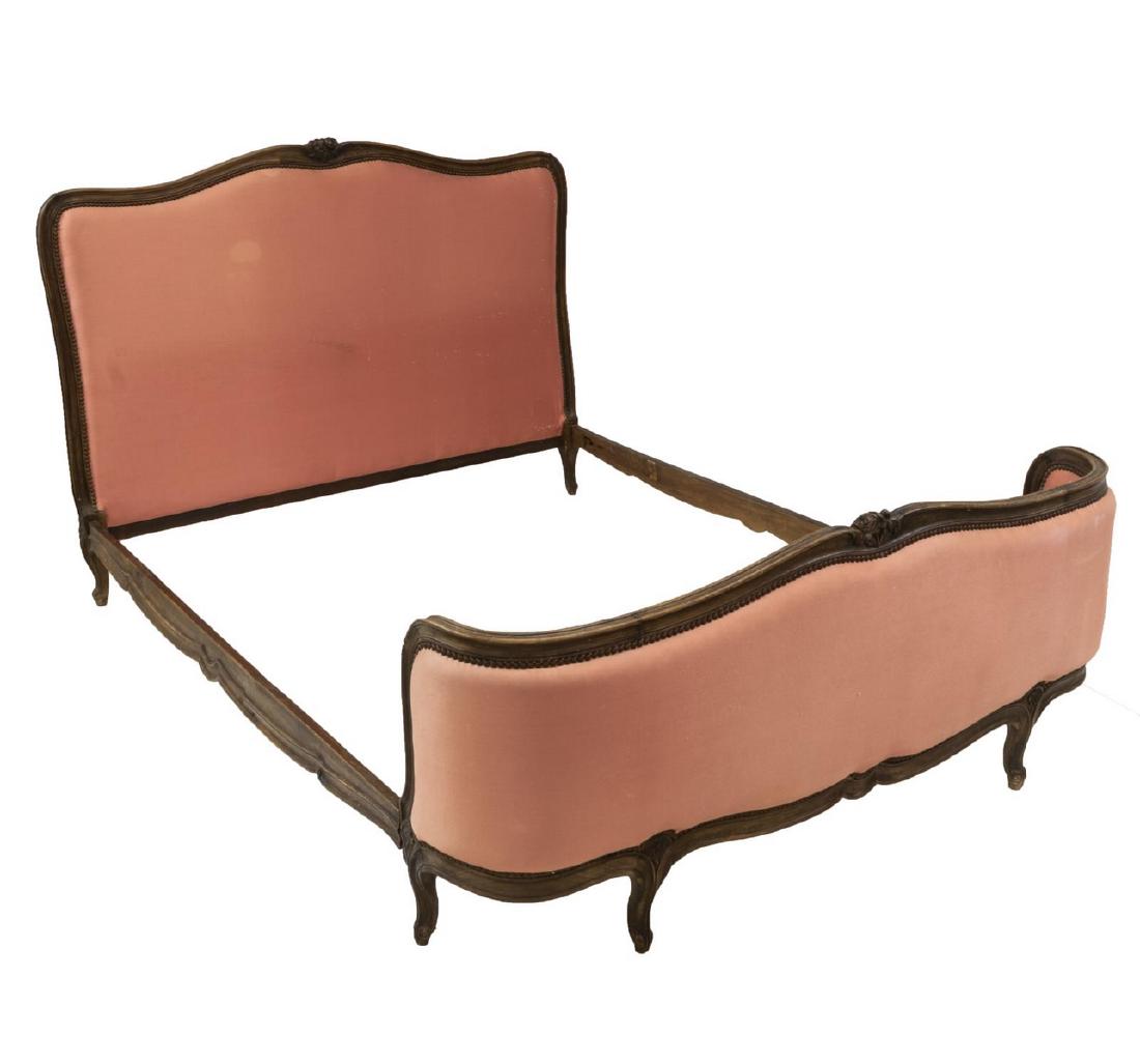 FRENCH LOUIS XV STYLE UPHOLSTERED BED (1 of 2)